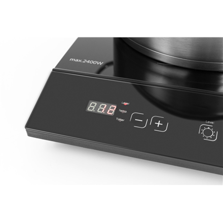 Caso | Free standing table hob | 02230 | Number of burners/cooking zones 1 | Sensor touch control | Black | Induction - Image 3