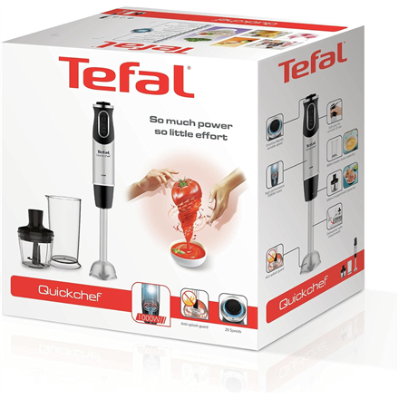 TEFAL | Blender | Quickchef 2-in-1 HB659838 | Hand Blender | 1000 W | Number of speeds 20 | Turbo mode | Chopper | Stainless steel - Image 12