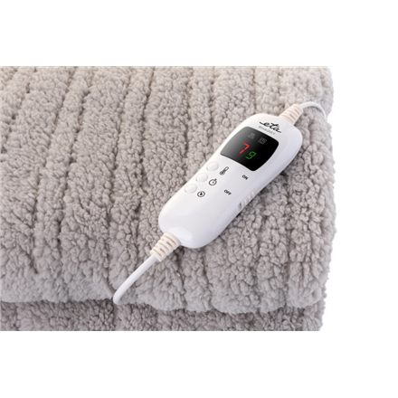 ETA | Electric Heated Blanket | 4325 90000 | Number of heating levels 9 | Number of persons 1 | Washable | Remote control | Shu velveteen & Coral fleece | 120 W | Beige - Image 3