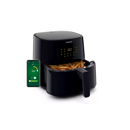 Philips | Air Fryer | Essential HD9280/70 | Power 2000 W | Capacity 6.2 L | Rapid Air technology | Black - Image 3