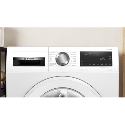 Bosch | Washing Machine | WGG244ZMSN | Energy efficiency class A | Front loading | Washing capacity 9 kg | 1400 RPM | Depth 59 cm | Width 60 cm | LED | Steam function | Direct drive | White - Image 4