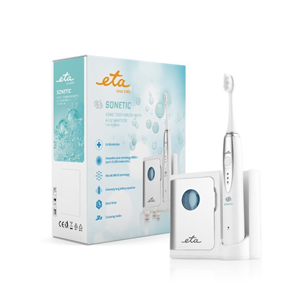 ETA | Sonetic 1707 90000 | Rechargeable | For adults | Number of brush heads included 3 | Number of teeth brushing modes 3 | Sonic technology | White - Image 6