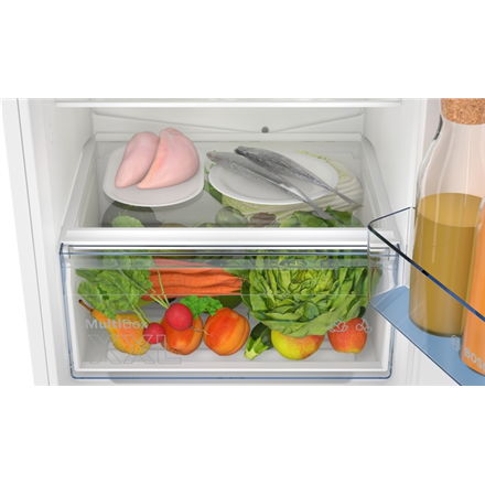 Bosch | Refrigerator | KIN96NSE0 Series 2 | Energy efficiency class E | Built-in | Combi | Height 193.5 cm | No Frost system | Fridge net capacity 215 L | Freezer net capacity 75 L | 34 dB | White - Image 5
