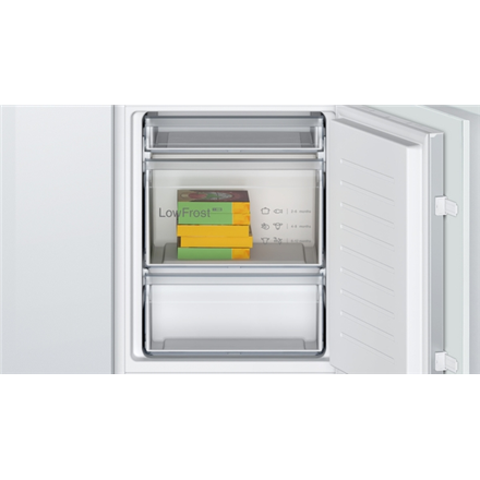 Bosch | Refrigerator | KIV865SE0 | Energy efficiency class E | Built-in | Combi | Height 177.2 cm | Fridge net capacity 183 L | Freezer net capacity 84 L | 35 dB | White - Image 4