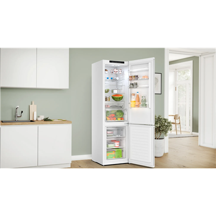 Bosch | Refrigerator | KGN392WDF Series 4 | Energy efficiency class D | Free standing | Combi | Height 203 cm | No Frost system | Fridge net capacity 260 L | Freezer net capacity 103 L | 35 dB | White - Image 6
