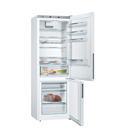 Bosch | Refrigerator | KGE49AWCA | Energy efficiency class C | Free standing | Combi | Height 201 cm | Fridge net capacity 302 L | Freezer net capacity 117 L | 38 dB | White - Image 3