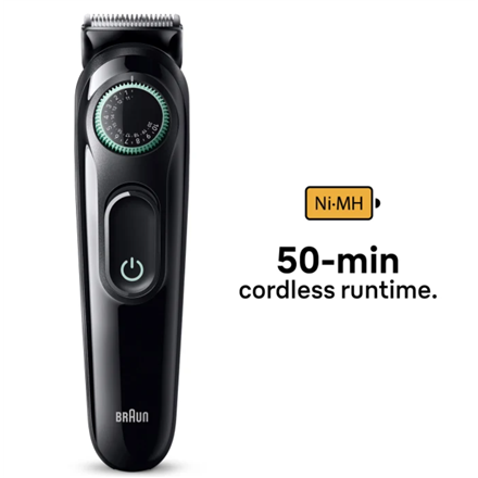 Braun | Beard Trimmer | BT3411 | Cordless | Number of length steps 40 | Black - Image 4