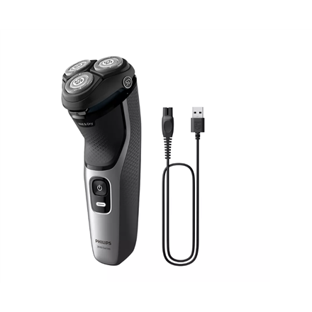 Philips | Shaver | S3143/00 | Operating time (max) 60 min | Wet & Dry | Lithium Ion | Silver/Black - Image 4