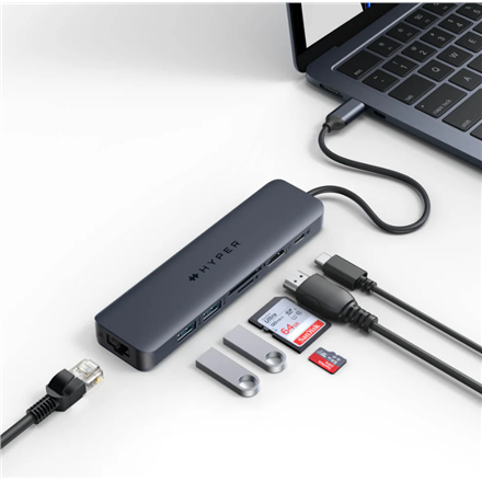 Hyper | HyperDrive EcoSmart Gen.2 Universal USB-C 7-in-1 Hub w 100 W PD Power Pass-thru - Image 4