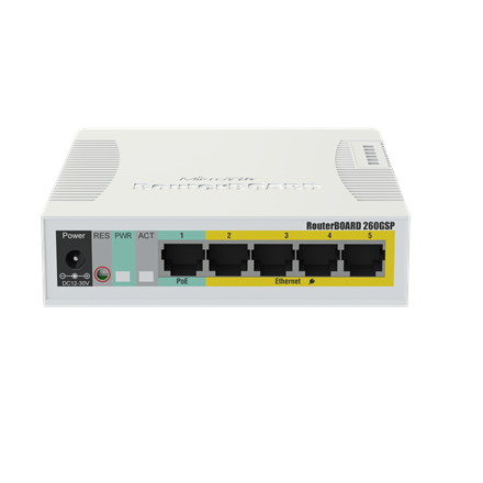 Cloud Router Switch | RB260GSP | 1000 Mbit/s | Ethernet LAN (RJ-45) ports 5 | 12 month(s) - Image 2