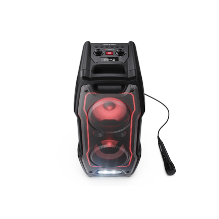 Sharp Party Speaker System with Built-in Battery | PS-931 | 180 W | Waterproof | Bluetooth | Black | Portable | Wireless connection - Image 3