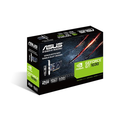 Asus | NVIDIA | 2 GB | GeForce GT 1030 | GDDR5 | HDMI ports quantity 1 | PCI Express 3.0 | Memory clock speed 6008 MHz | Processor frequency 1266 MHz - Image 4