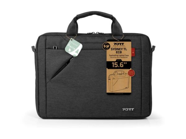 PORT DESIGNS | ECO SYDNEY | Fits up to size 15.6 " | Laptop Case | Black | Shoulder strap - Image 3
