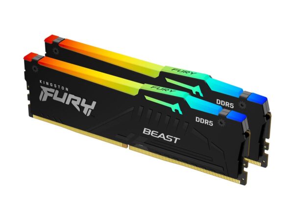 Kingston | Fury Beast RGB | 32 Kit (16GBx2) GB | DDR5 | 4800 MHz | PC/server | Registered No | ECC No - Image 3