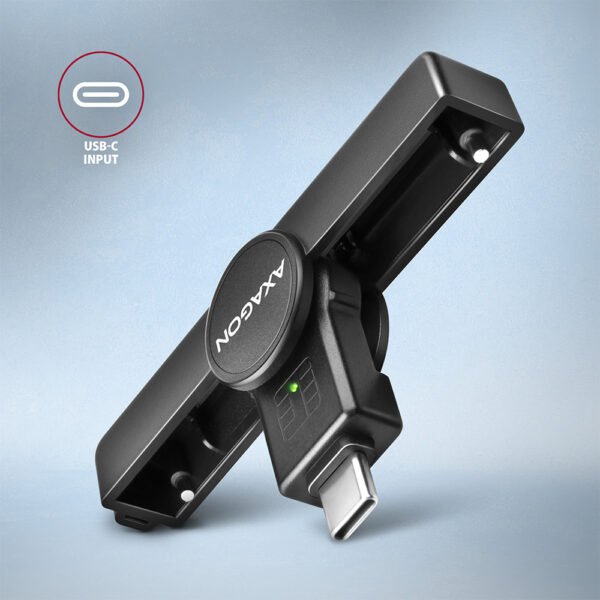 AXAGON Foldable pocket USB-C contact Smart/ID card reader | CRE-SMPC - Image 3