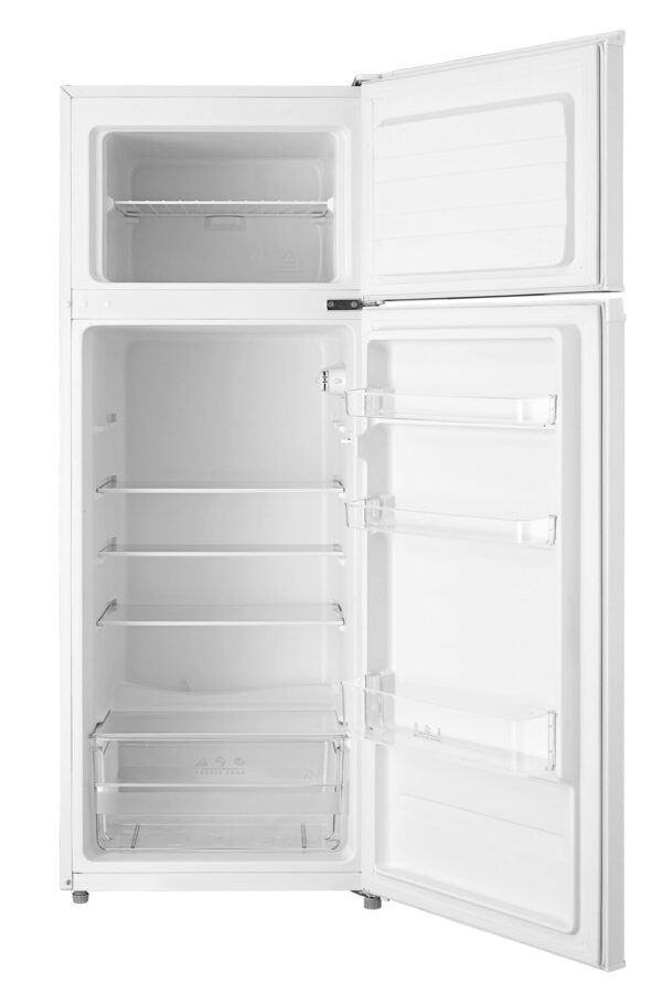 Midea Refrigerator | MDRT294FGE01 | Energy efficiency class E | Free standing | Double Door | Height 143 cm | Fridge net capacity 163 L | Freezer net capacity 41 L | 40 dB | White - Image 3