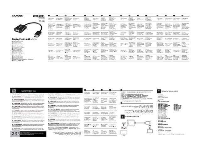 AXAGON | RVD-VGN DisplayPort - VGA Adapter | 0.15 m - Image 11