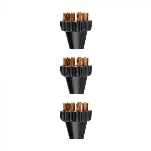 Polti | 3 Small Brass Bristles Brushes Kit | PAEU0297 Vaporetto Lecoaspira Unico