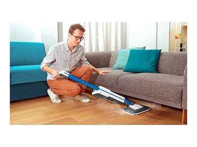 Polti | Steam mop with integrated portable cleaner | PTEU0305 Vaporetto SV620 Style 2-in-1 | Power 1500 W | Steam pressure Not Applicable bar | Water tank capacity 0.5 L | Blue/White - Image 10