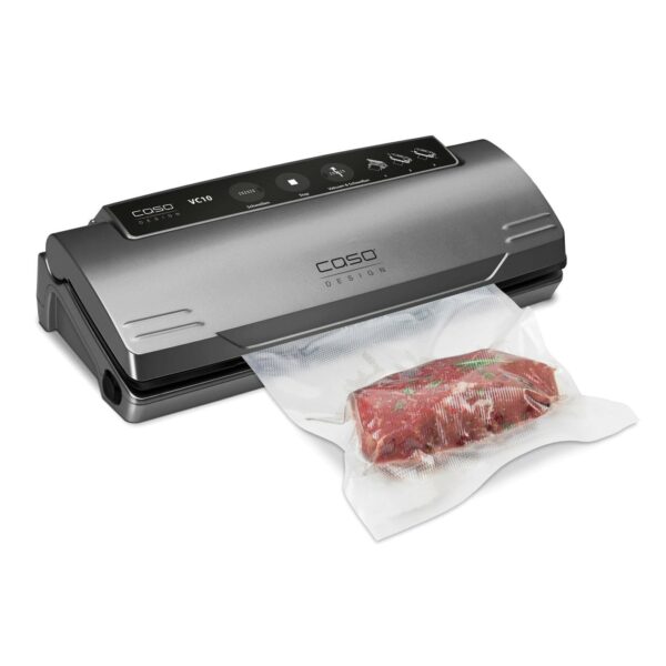 Caso | Vacuum sealer | VC 10 PlusEdition | Power 110 W | Temperature control | Black/Silver - Image 3