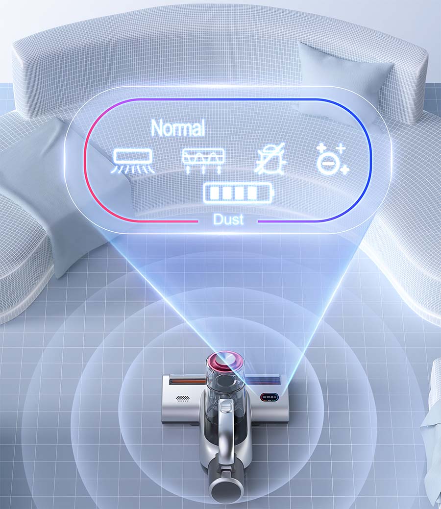 Jimmy | Vacuum Cleaner | BD7 Pro Double Cup Anti-mite | Cordless operating | Handheld | 250 W | 28.8 V | Grey - Image 5