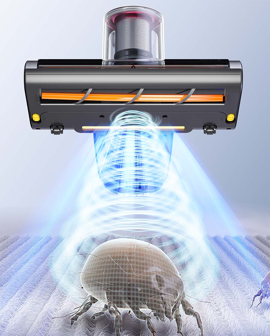 Jimmy | Vacuum Cleaner | BD7 Pro Double Cup Anti-mite | Cordless operating | Handheld | 250 W | 28.8 V | Grey - Image 6