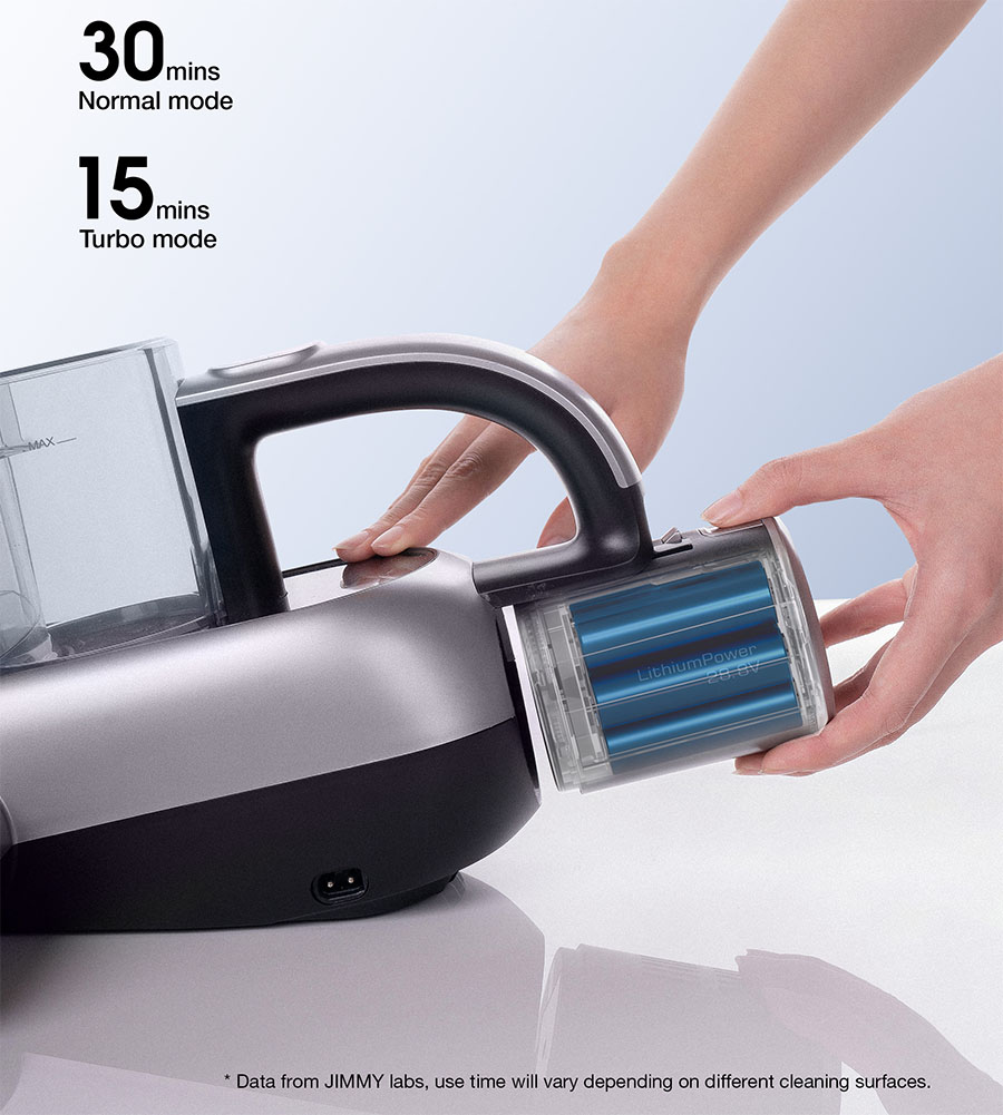 Jimmy | Vacuum Cleaner | BD7 Pro Double Cup Anti-mite | Cordless operating | Handheld | 250 W | 28.8 V | Grey - Image 8