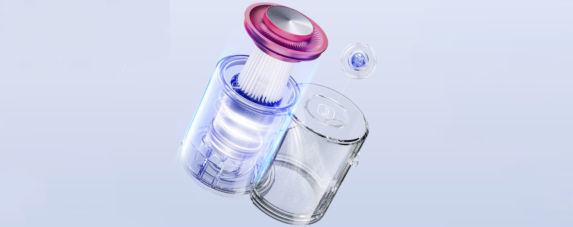 Jimmy | Vacuum Cleaner | BD7 Pro Double Cup Anti-mite | Cordless operating | Handheld | 250 W | 28.8 V | Grey - Image 9