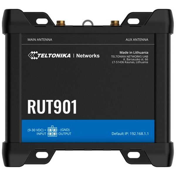 LTE CAT 4 Router | RUT901 | 802.11n | 10/100 Mbit/s | Ethernet LAN (RJ-45) ports 4 | Mesh Support No | MU-MiMO No | 4G