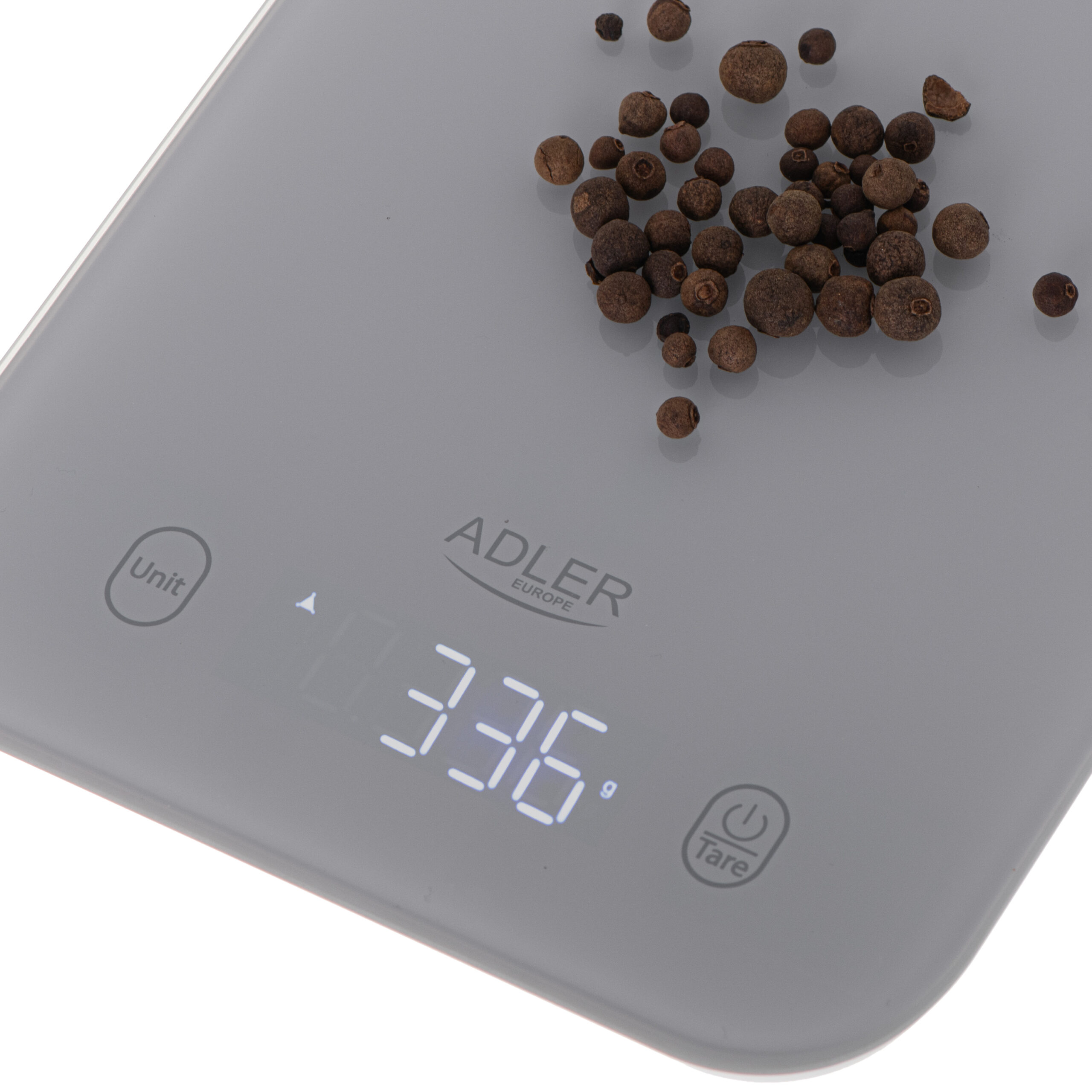 Adler Kitchen Scale | AD 3181g | Graduation 1 g | Display type LED | Grey - Image 5