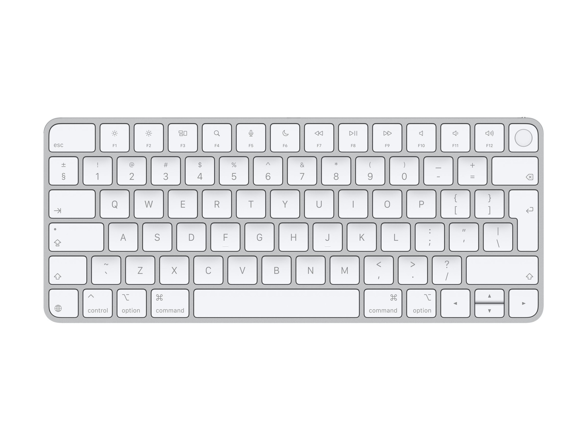 Apple Magic Keyboard with Touch ID for Mac models | MXCK3Z/A | Compact Keyboard | Wireless | EN | Bluetooth | White