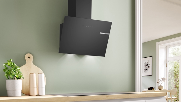 Bosch | Hood | DWK65DK60 | Wall mounted | Energy efficiency class A | Width 59 cm | 430 m³/h | Electronic control | LED | Black - Image 6