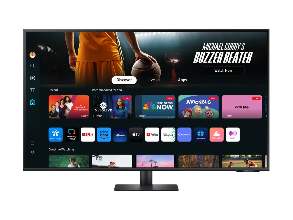 Samsung | LS43DM702UUXDU | 43 " | VA | 4K | 16:9 | 60 Hz | 4 ms | 3840 x 2160 pixels | 300 cd/m² | HDMI ports quantity 2 | Black - Image 2