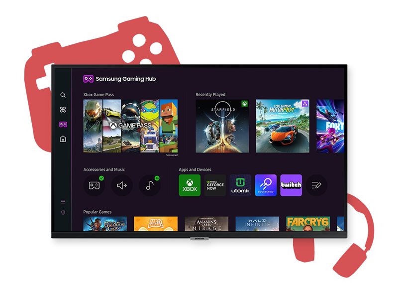 Samsung | LS43DM702UUXDU | 43 " | VA | 4K | 16:9 | 60 Hz | 4 ms | 3840 x 2160 pixels | 300 cd/m² | HDMI ports quantity 2 | Black - Image 14