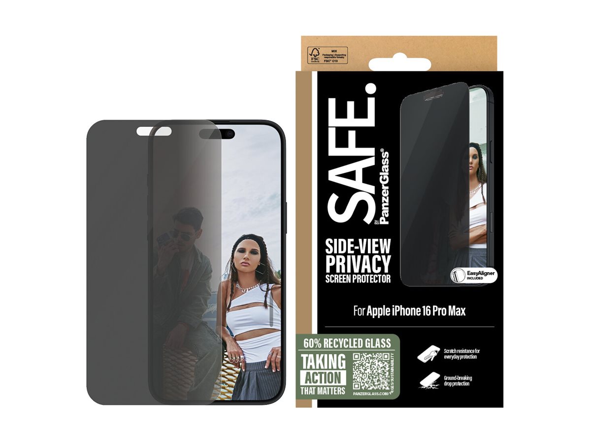 PanzerGlass Screen protector | Apple | iPhone 16 Pro Max | Glass | Black | Ultra-Wide Fit - Image 3