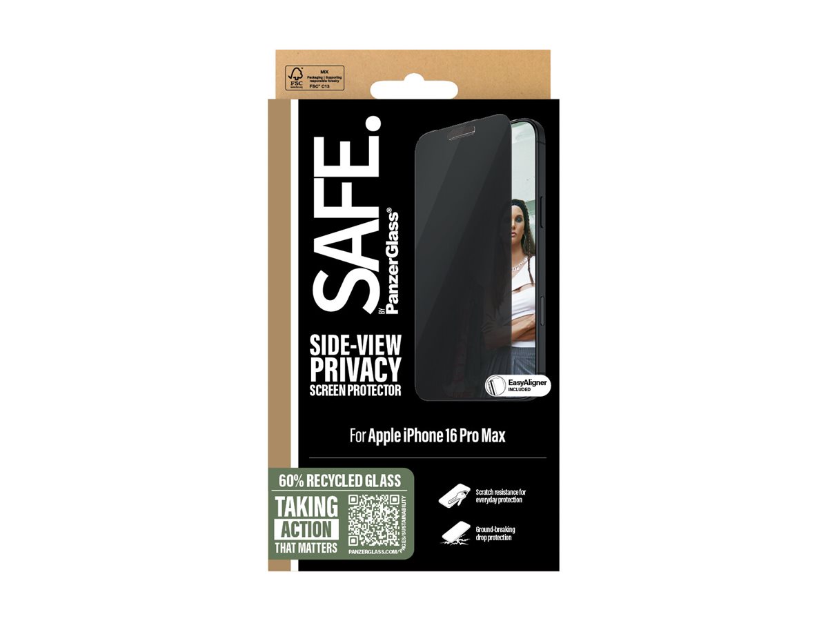 PanzerGlass Screen protector | Apple | iPhone 16 Pro Max | Glass | Black | Ultra-Wide Fit - Image 5