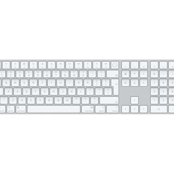Apple Magic Keyboard with Touch ID and Numeric Keypad | Keyboard | Wireless | English | White