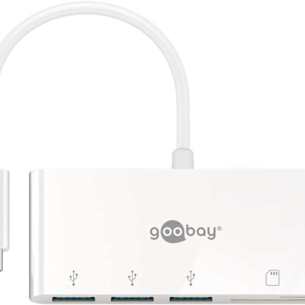 Goobay USB-C Multiport Adapter to 3x USB-A, Cardreader | 40759