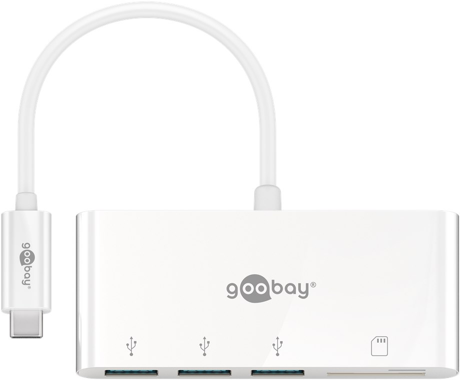 Goobay USB-C Multiport Adapter to 3x USB-A, Cardreader | 40759