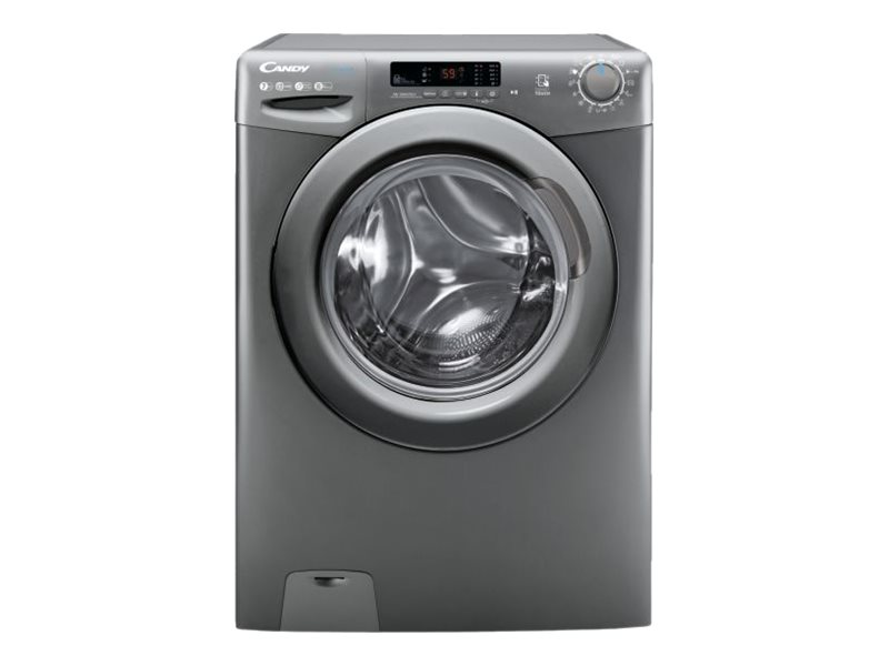 Candy Washing Machine | CS 1272DRRE/1-S | Energy efficiency class D | Front loading | Washing capacity 7 kg | 1200 RPM | Depth 49 cm | Width 60 cm | Display | LCD | Anthracite - Image 2