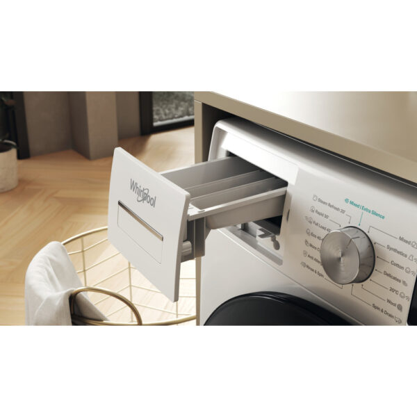 Whirlpool Washing machine | W7X 89 SILENCE EE | Energy efficiency class A | Front loading | Washing capacity 8 kg | 1400 RPM | Depth 61 cm | Width 60 cm | Display | LCD | White - Image 8