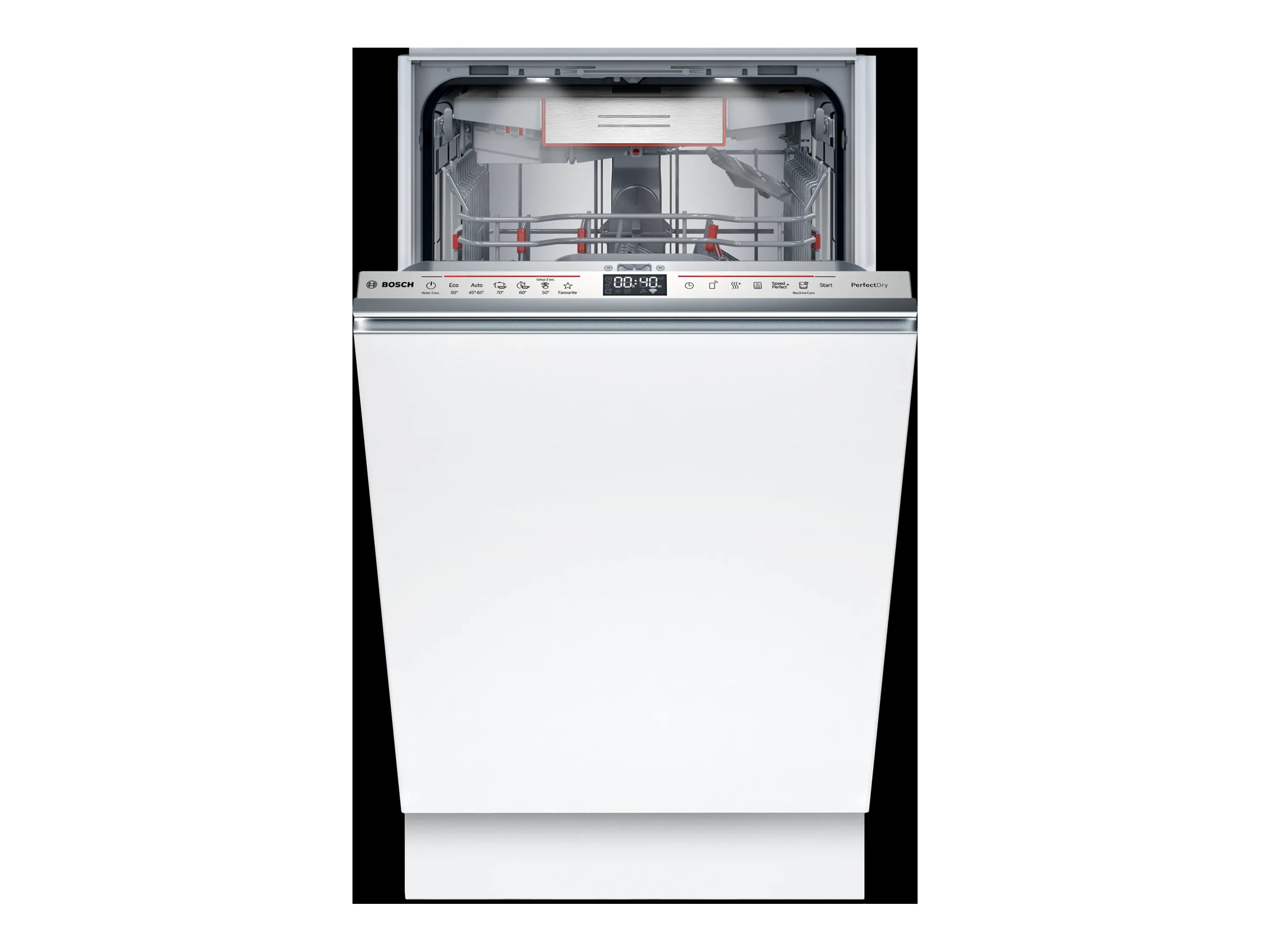Dishwasher | SPV6ZMX17E | Built-in | Width 45 cm | Number of place settings 10 | Number of programs 6 | Energy efficiency class C | Display | White - Image 2
