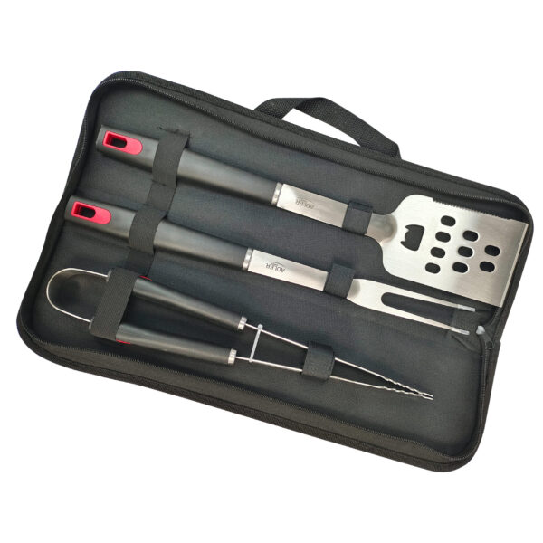 Adler | Grill Utensil Set with Carrying Case | AD 6727 | Grill Cutlery Set | 4 pc(s) | Stainless Steel/Black - Image 7