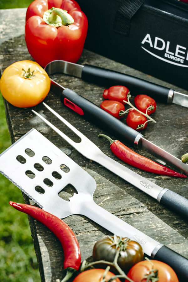 Adler | Grill Utensil Set with Carrying Case | AD 6727 | Grill Cutlery Set | 4 pc(s) | Stainless Steel/Black - Image 9