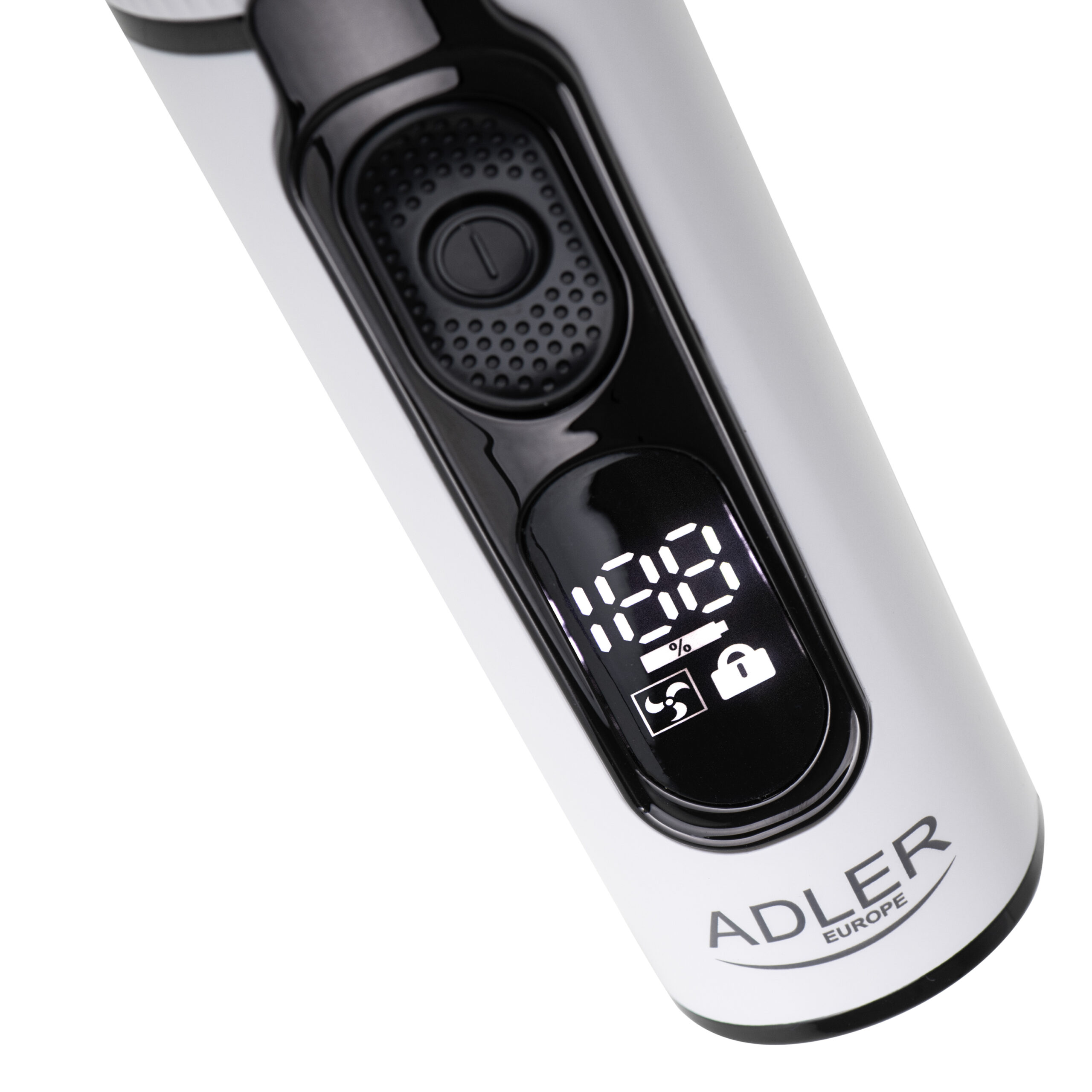 Adler | Hair Clipper with LCD Display | AD 2839 | Cordless | Number of length steps 6 | White/Black - Image 9