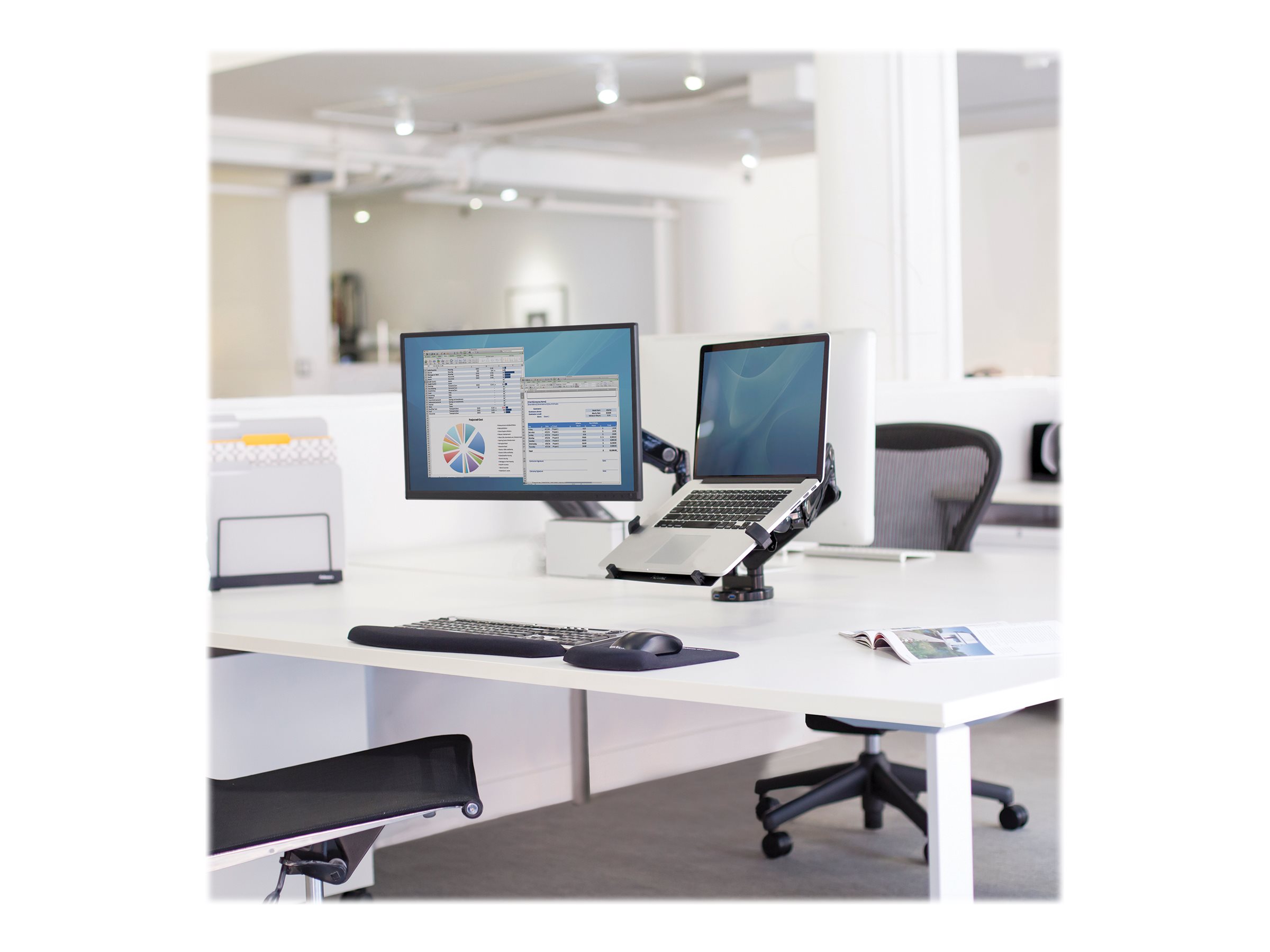 Fellowes | Platinum Series Dual Horizontal Monitor Arm | 8042501 | Black - Image 5