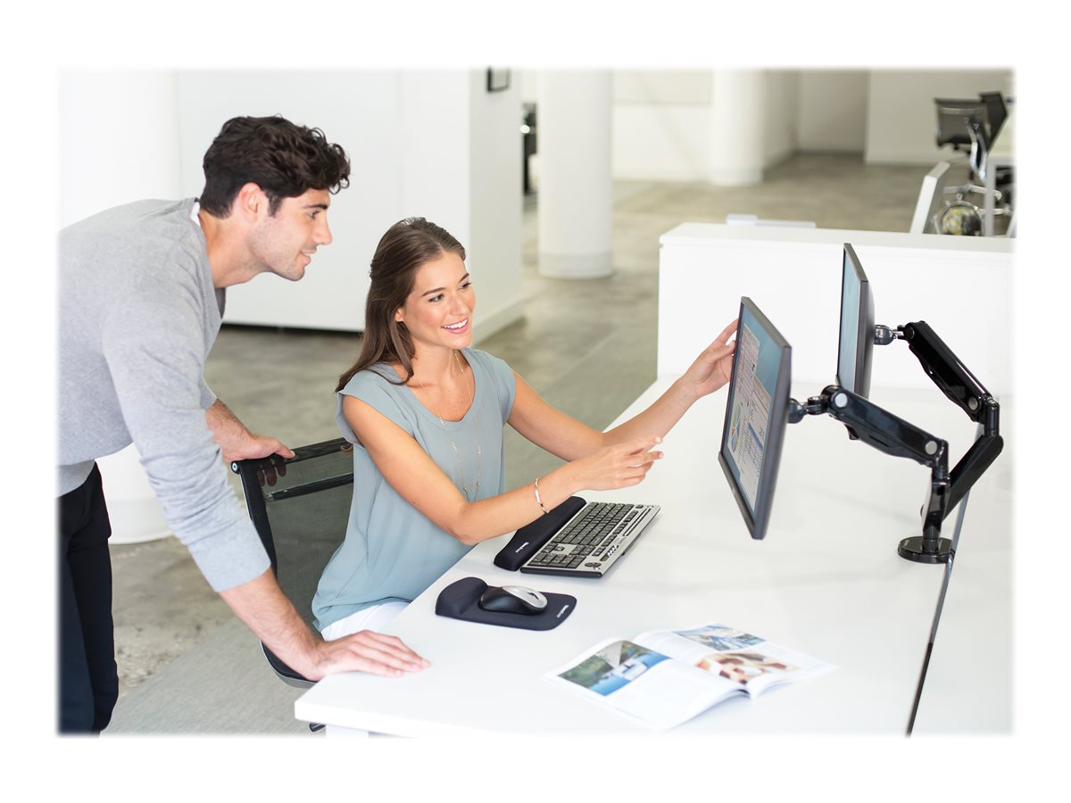 Fellowes | Platinum Series Dual Horizontal Monitor Arm | 8042501 | Black - Image 11