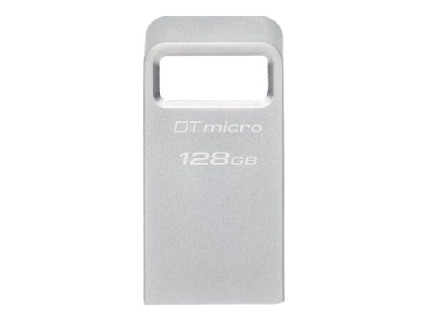Kingston | USB 3.2 Flash Drive | DataTraveler micro | 128 GB | USB 3.2 | Silver - Image 2