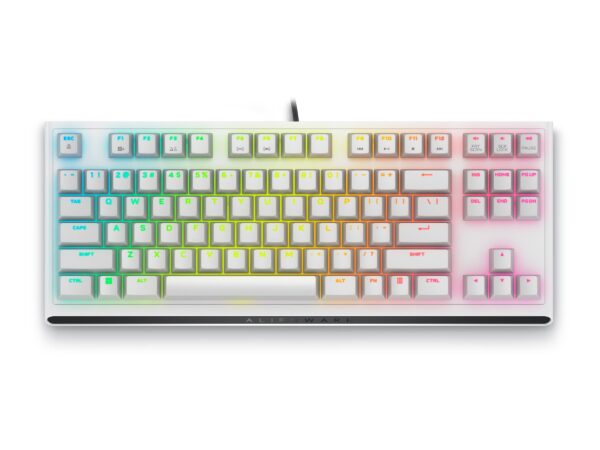 Dell AW420K Alienware | Tenkeyless Gaming Keyboard | Wired | US | Lunar Light | CHERRY MX Red - Image 4