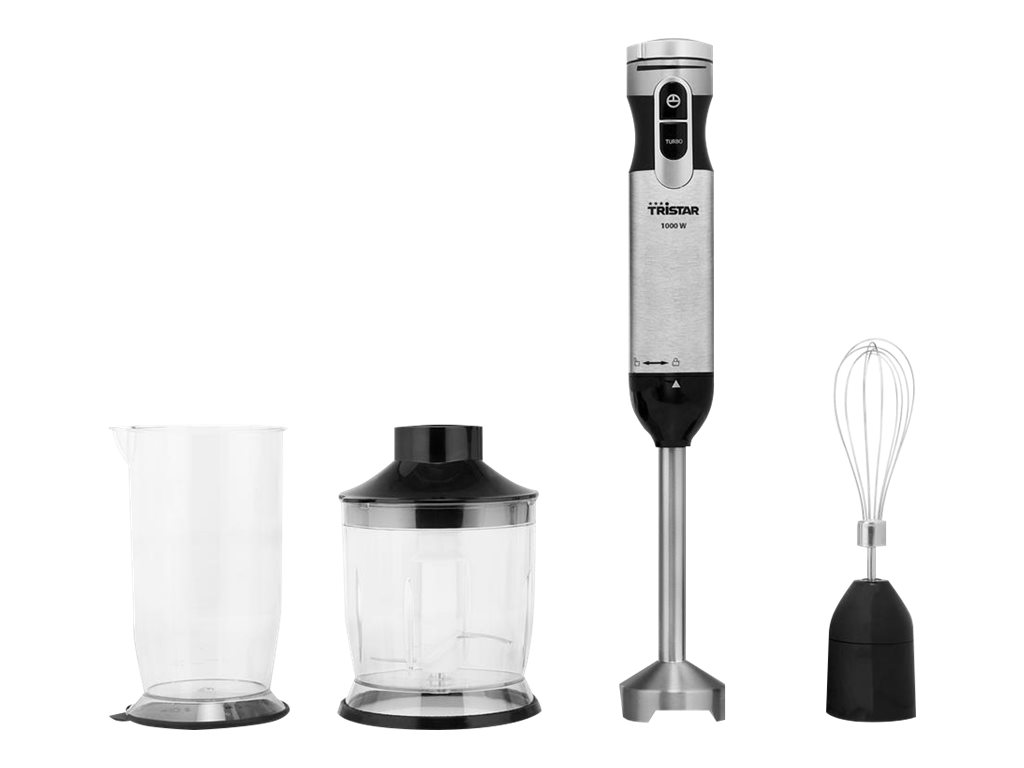 Tristar | Hand Blender Set | 1000 W | Stainless Steel/Black